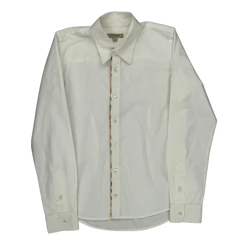 Burberry London Shirt - Small White Cotton