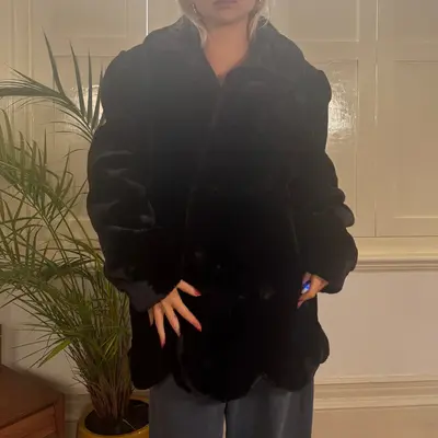 Bernardi Jacket - XL Black Faux Fur