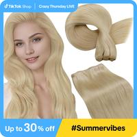 LaaVoo Sew in Hair Extensions Real Human Hair Double Weft Hair Extensions Sew in Summervibes