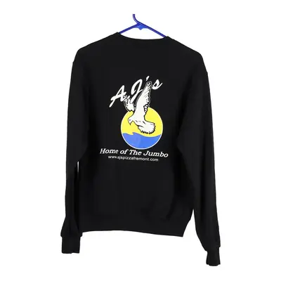 Champion Sweatshirt - Small Black Cotton Blend