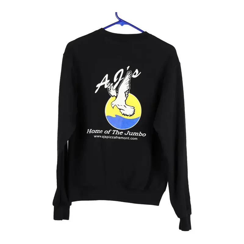 Champion Sweatshirt - Small Black Cotton Blend