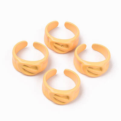 Spray Painted Alloy Cuff Rings