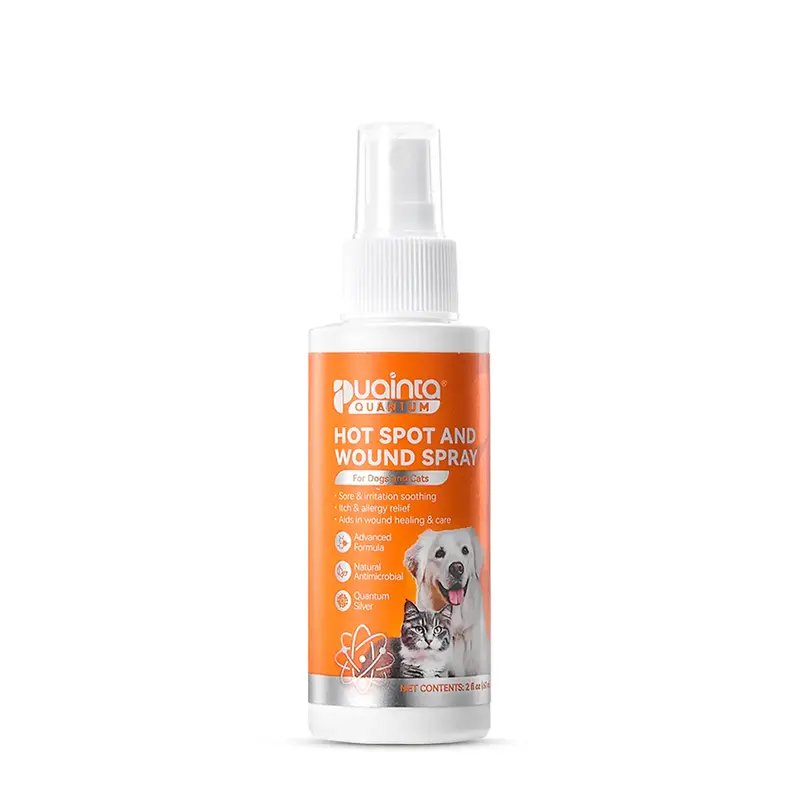 Puainta Quantum Silver Skin Sprays for Dogs and Cats - nature soothing spray, clean & soften, reduce itchy scratching