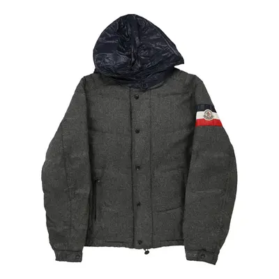 10 Years Moncler Coat - Small Grey Wool Blend | Size: small