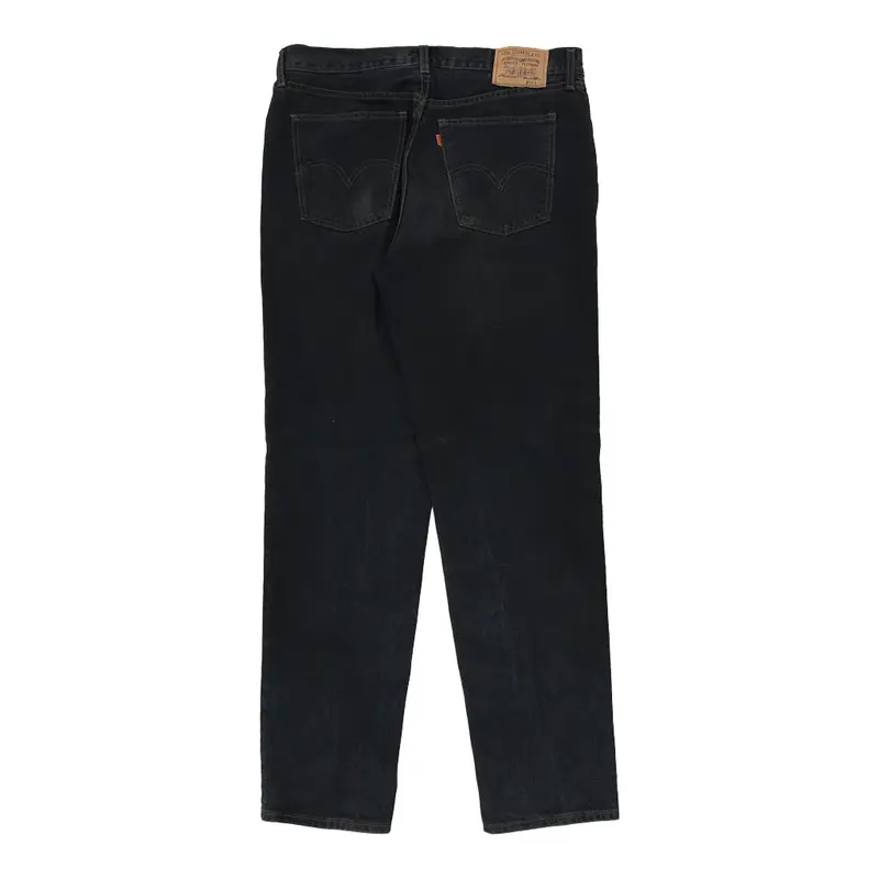 Orange Tab 412 Levis Trousers - 36W 34L Black Cotton