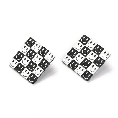 Resin Stud Earrings