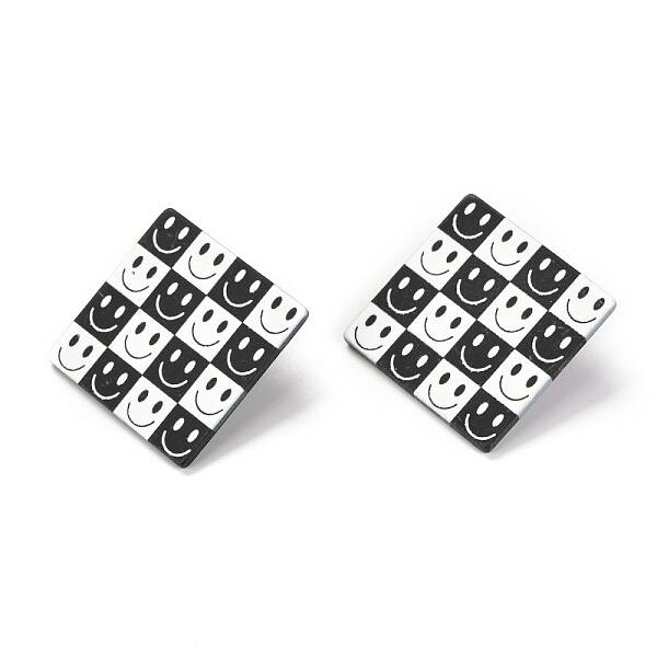 Resin Stud Earrings