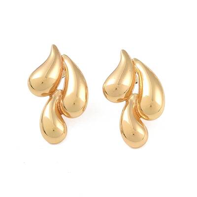 Teardrop 304 Stainless Steel Stud Earrings for Women
