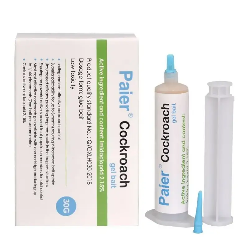 Indoor Cockroach Exterminator, Insect Repellent, 1 tubes x 30g, 1 plungers and 2 tips, German Cockroach Pest Control, Can be ...