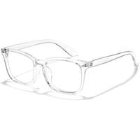 Blu-e Light Glasses, Computer Gaming TV Phone Glasses, Basic Flat Frame Fashionable and Lightweight Glasses, Daily Clothing D...