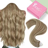 YoungSee Micro Loop Hair Extensions Human Hair Soft and Silky Hair Extensions for Women Micro Ring Extension Human Hair 100% ...