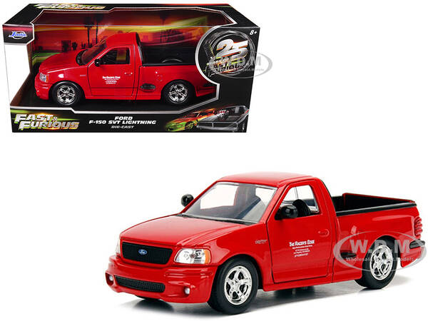 Ford F-150 SVT Lightning Pickup Truck Red The Fast and the Furious (2001) Movie 25 Years of Fast & Furious Series 1/24 Di...