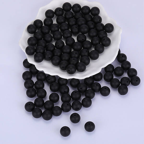 Round Silicone Focal Beads