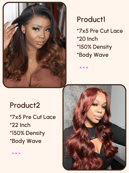 [2 wigs=$319] Both 22