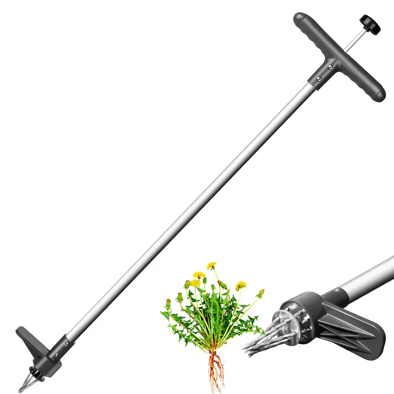 Walensee Upgraded Weeder, Stand Up Puller with Long Handle and 5 Claws, Hound Weeder Puller for Dandelion, Root Pulling Tool ...