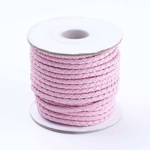 Round Braided Cowhide Cords
