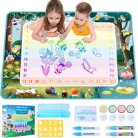 Large Water Doodle Mat 40 x 32 in Kids Aqua Coloring Mats for Mess-Free Drawing