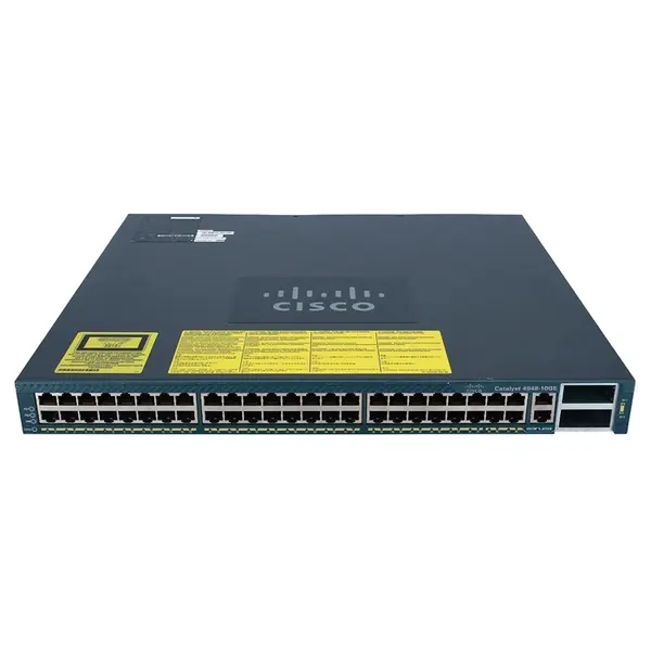 Cisco WS-C4948-10GE | Catalyst 4900 Series C4948-10GE 48 x RJ-45 Ports 10/100/1000Base-T + 2 x XFP 10GE Ports Layer 3 Managed...