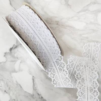 22M Organza Flower Lace Ribbons