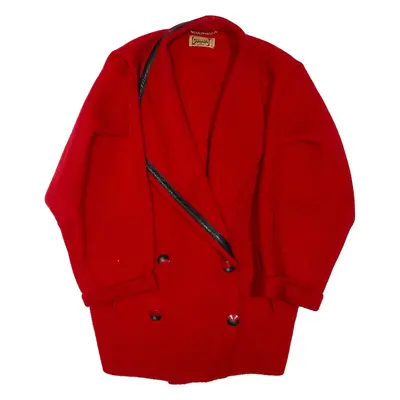 Womens Coat Red Wool XL