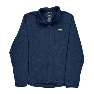 L.L.Bean Fitted Fleece Jacket - Large Blue Polyester
