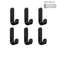 Wall Mounted Hook, 6 Counts Multi-purpose Self-adhesive Punch-free Wall Hook, Durable Sturdy Hook for Organizing Keys Clothes...