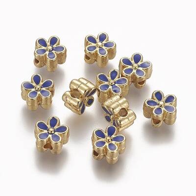 Brass Enamel Beads