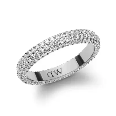 Daniel wellington Sparkling steel ring with pavé crystals DW0040065 - Circuit: 50 mm