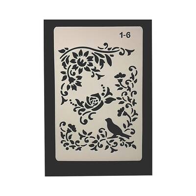 Eco-Friendly PET Plastic Hollow Painting Silhouette Stencil