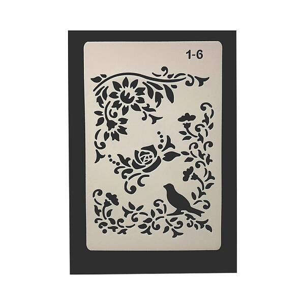 Eco-Friendly PET Plastic Hollow Painting Silhouette Stencil