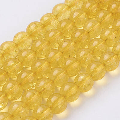 Synthetic Citrine Beads Strands