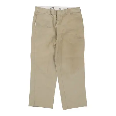 Vintage Dickies Trousers - 36W 27L Beige Cotton