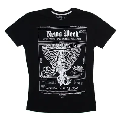 KEY LARGO SEWING Newsweek Mens T-Shirt Black M