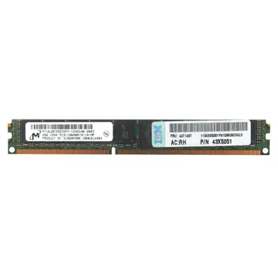 Micron MT18JBF25672PY-1G4 | 2GB DDR3-1333MHz PC3-10600 ECC Registered VLP RDIMM CL9 1Rx4 1.5V 240-Pin Memory Module