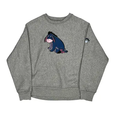Eeyore Disney Graphic Sweatshirt - Medium Grey Polyester