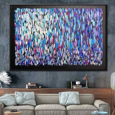 Large Abstract Oil Painting Oversize Colorful Abstract Painting Acrylic Painting On Canvas Impasto Painting Modern Handmade W...