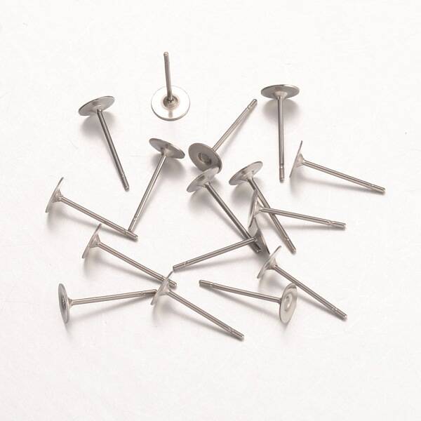 Tarnish Resistant 316 Surgical Stainless Steel Stud Earring Findings