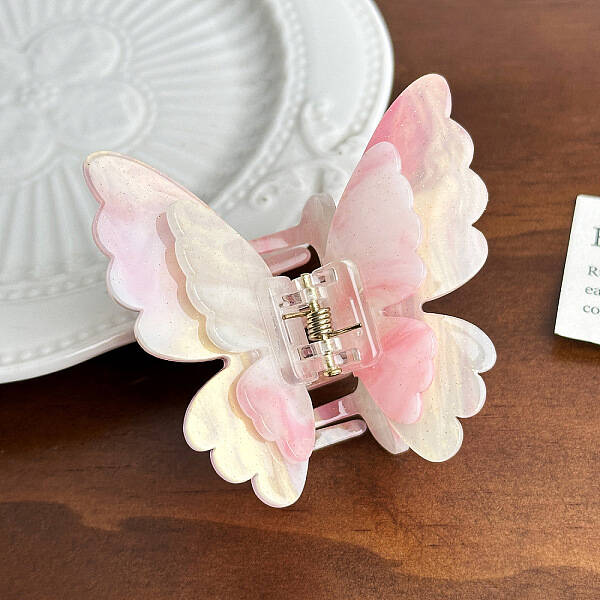 Butterfly Acrylic Claw Hair Clips