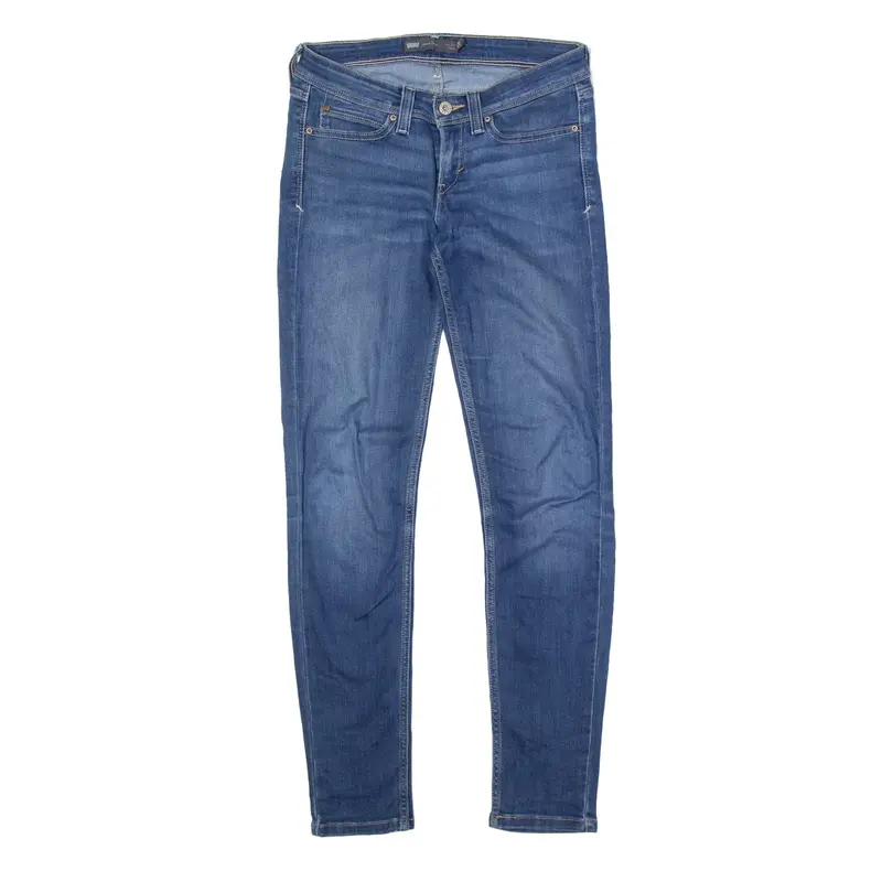 LEVI'S Low Rise Jeans Blue Denim Slim Skinny Stone Wash Womens W27 L32