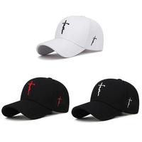 Faith-Inspired Letter & Cross Embroidery Baseball Cap - Casual Sports Hat for Men & Women - Adjustable Sun Protection Hats fo...