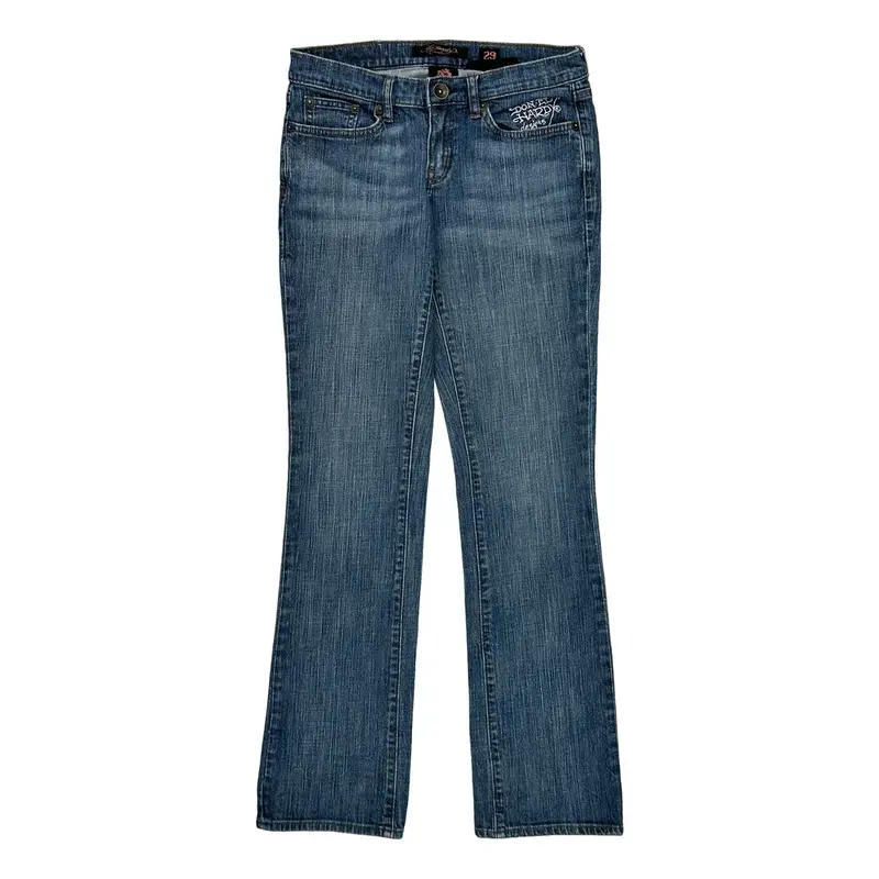 Ed Hardy Jeans - 30W UK 8 Blue Cotton Blend