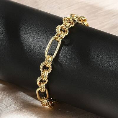 Brass Figaro Chains Bracelets for Women Men