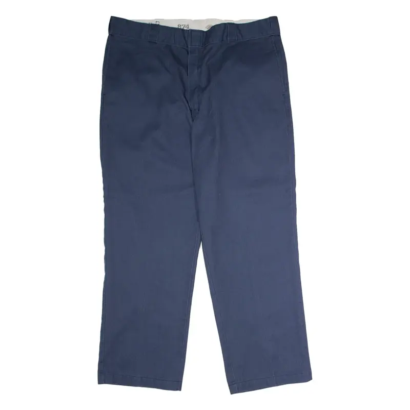 DICKIES 874 Workwear Mens Twill Trousers Blue Classic Straight W40 L29