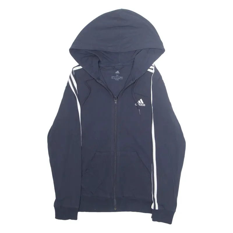 ADIDAS Mens Jacket Blue Hooded M