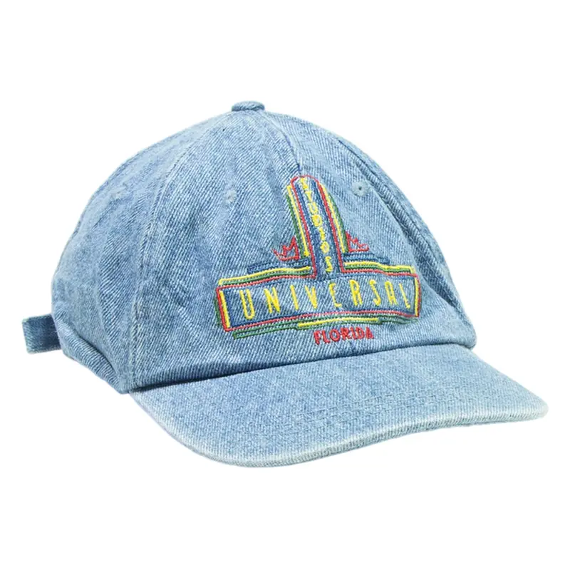 UNIVERSAL FLORIDA Mens Baseball Cap Blue Denim M