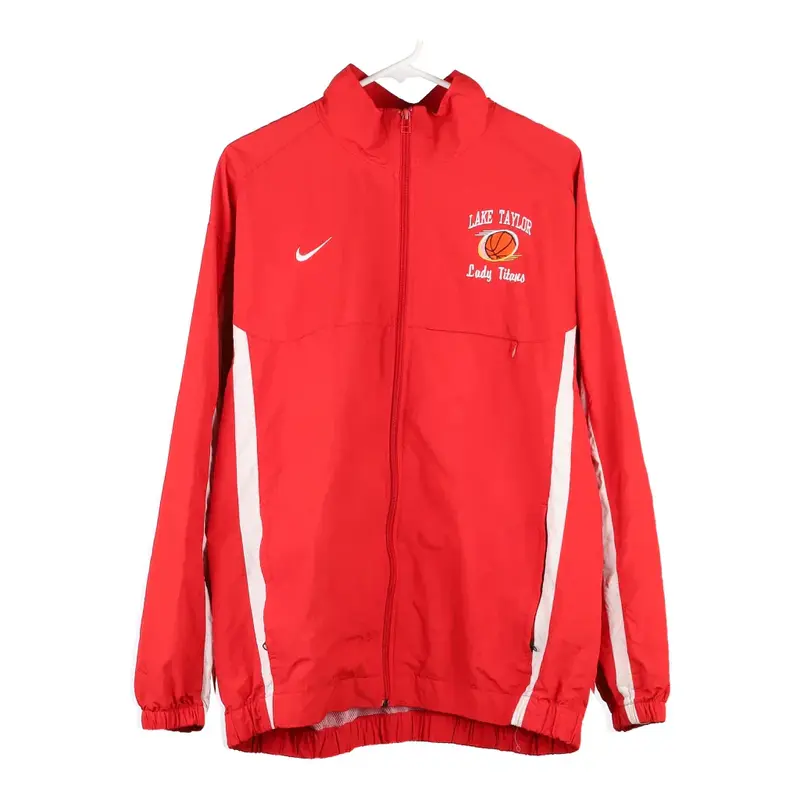 Lake Taylor Nike Track Jacket - Large Red Polyester