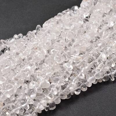 Natural Quartz Crystal Chip Beads Strands