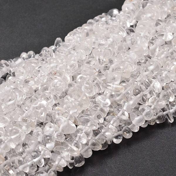 Natural Quartz Crystal Chip Beads Strands