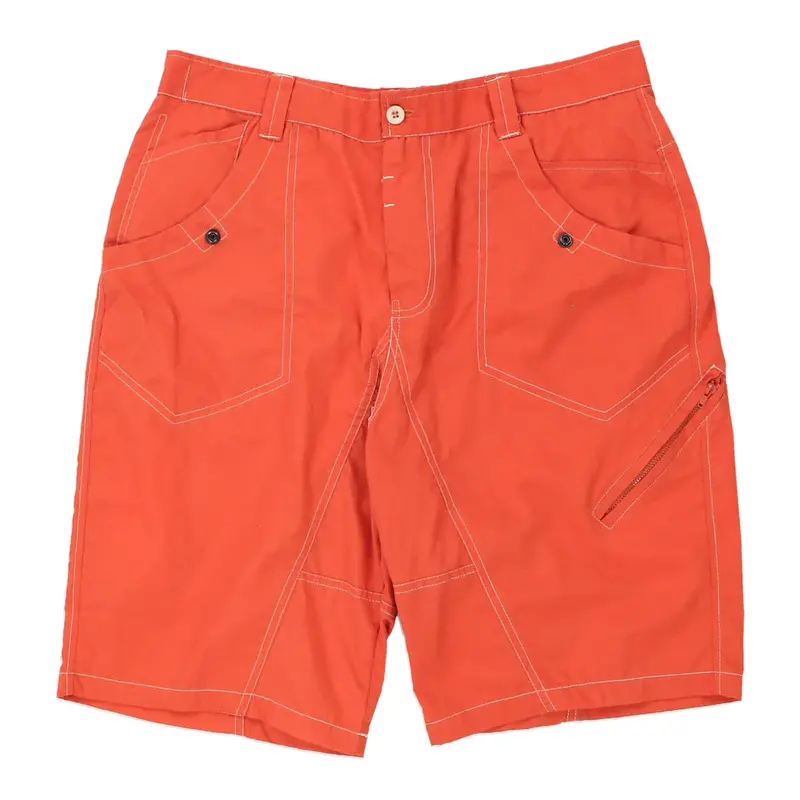 Pilar Shorts - Large Orange Polyester Blend