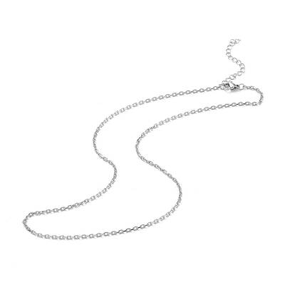 Non-Tarnish 304 Stainless Steel Cable Chain Necklace for Men Women